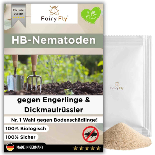 HB Nematoden gegen Dickmaulrüssler & Engerlinge - 5 - 250 Mio / 10 - 500 m² - zum Gießen