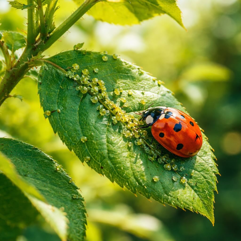 Nützling im Garten zur biologischen Schädlingsbekämpfung