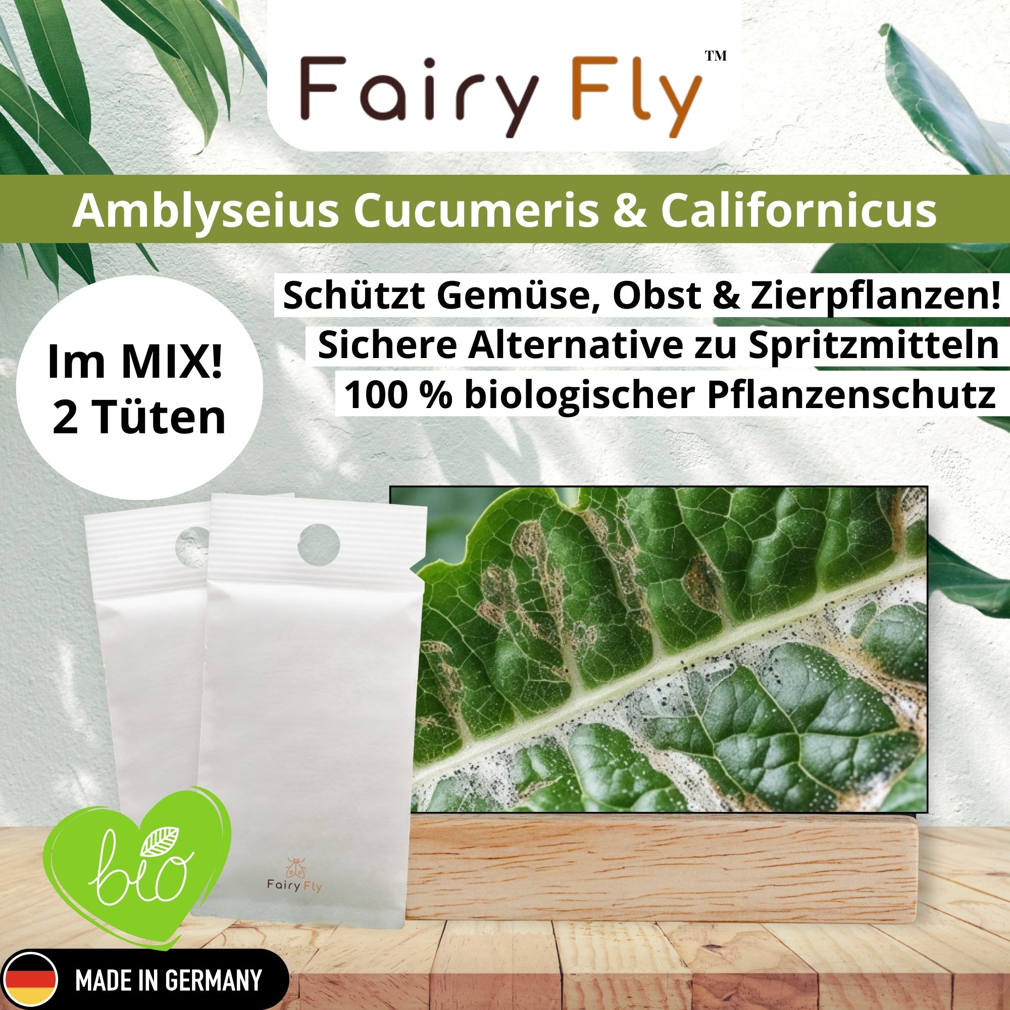 FairyFly - Raubmilben Mix gegen Thripse, Spinnmilben & Weichhautmilben