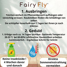 FairyFly Raubmilben Californicus – Natürlich gegen Spinnmilben & Schädlinge – 100 % biologisch & chemiefrei – Für Zimmerpflanzen, Garten & Gewächshaus – Made in Germany