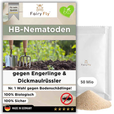 HB Nematoden gegen Dickmaulrüssler & Engerlinge - 5 - 250 Mio / 10 - 500 m² - zum Gießen
