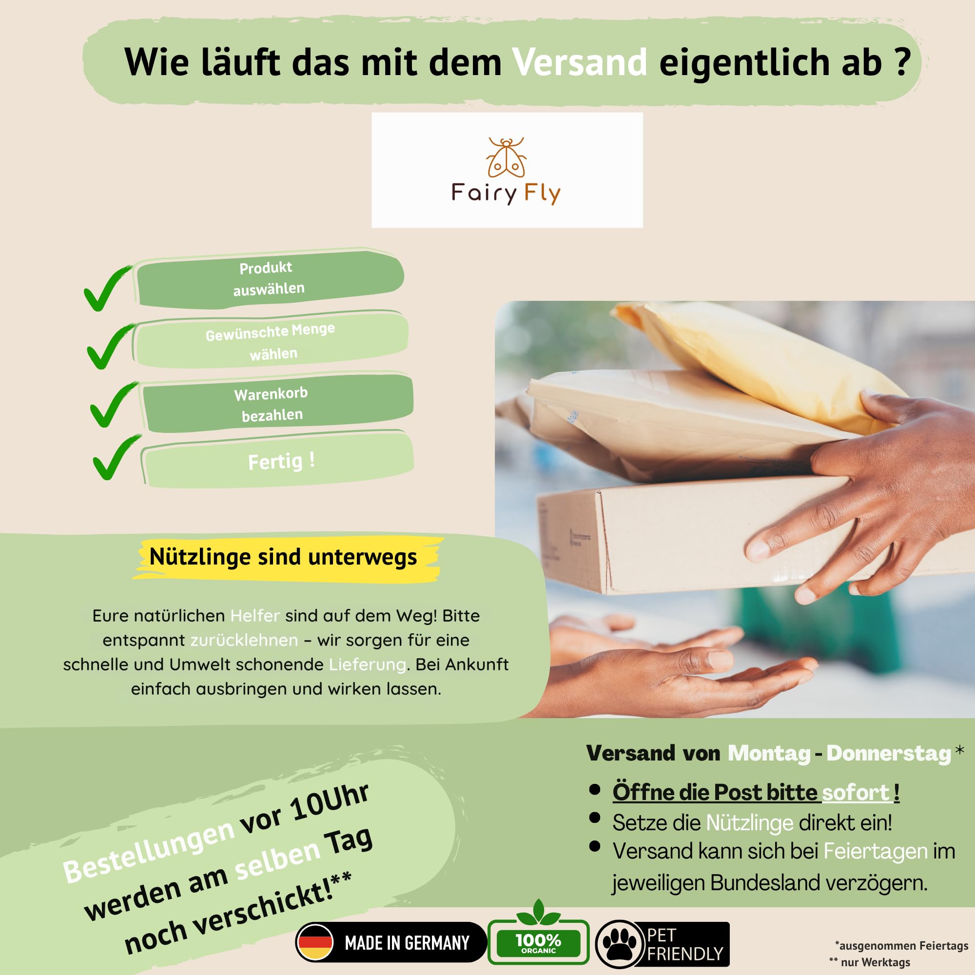 FairyFly HB Nematoden gegen Engerlinge & Dickmaulrüssler – Biologische Schädlingsbekämpfung ohne Chemie – Nützlinge gegen Larven im Boden – Sicher für Kinder, Haustiere & Umwelt