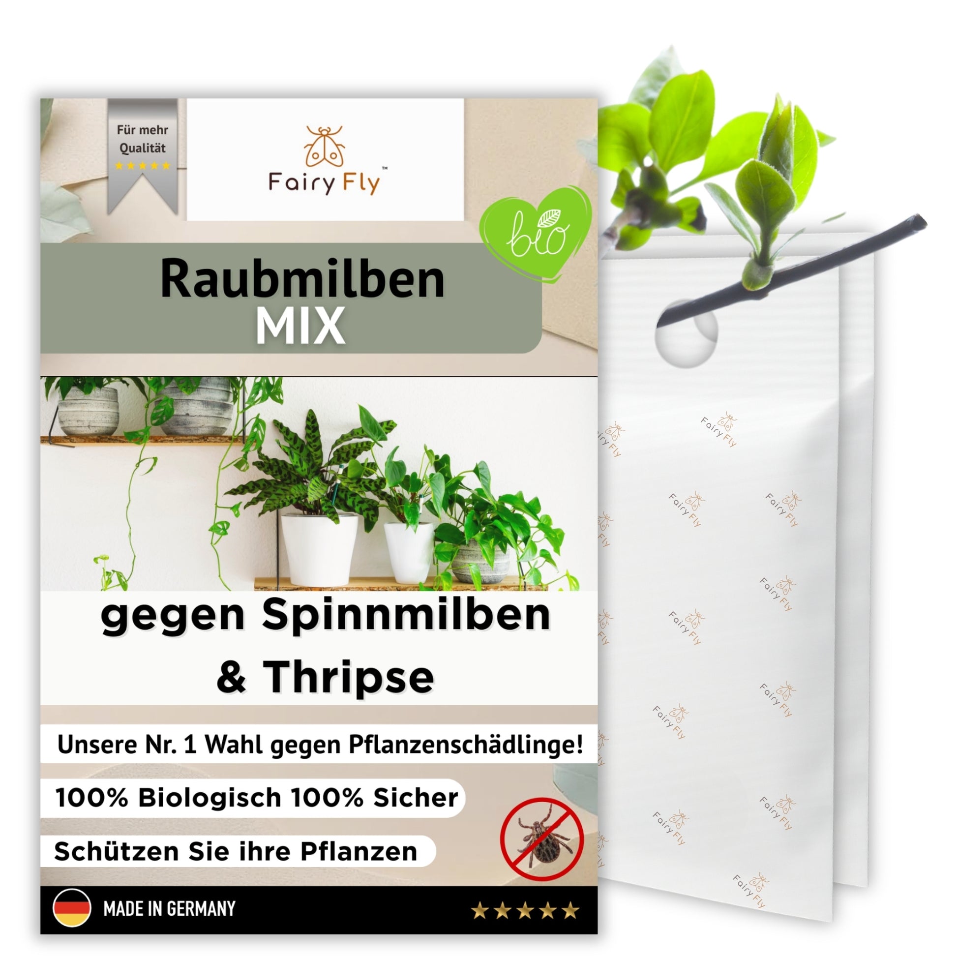 FairyFly - Raubmilben Mix gegen Thripse, Spinnmilben & Weichhautmilben