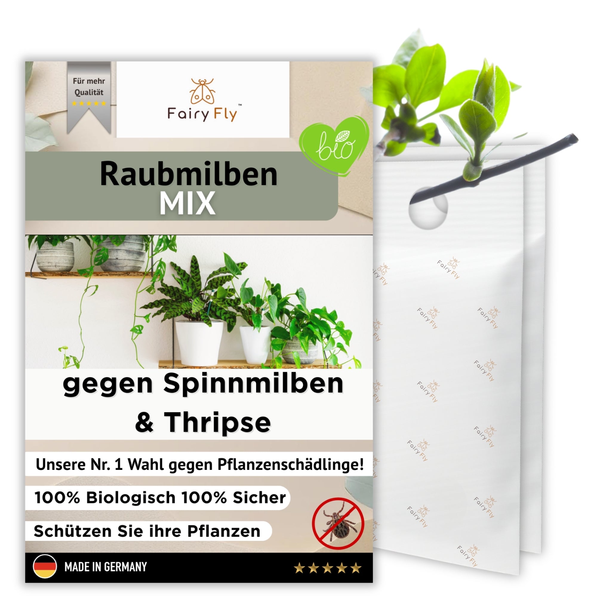FairyFly - Raubmilben Mix gegen Thripse, Spinnmilben & Weichhautmilben