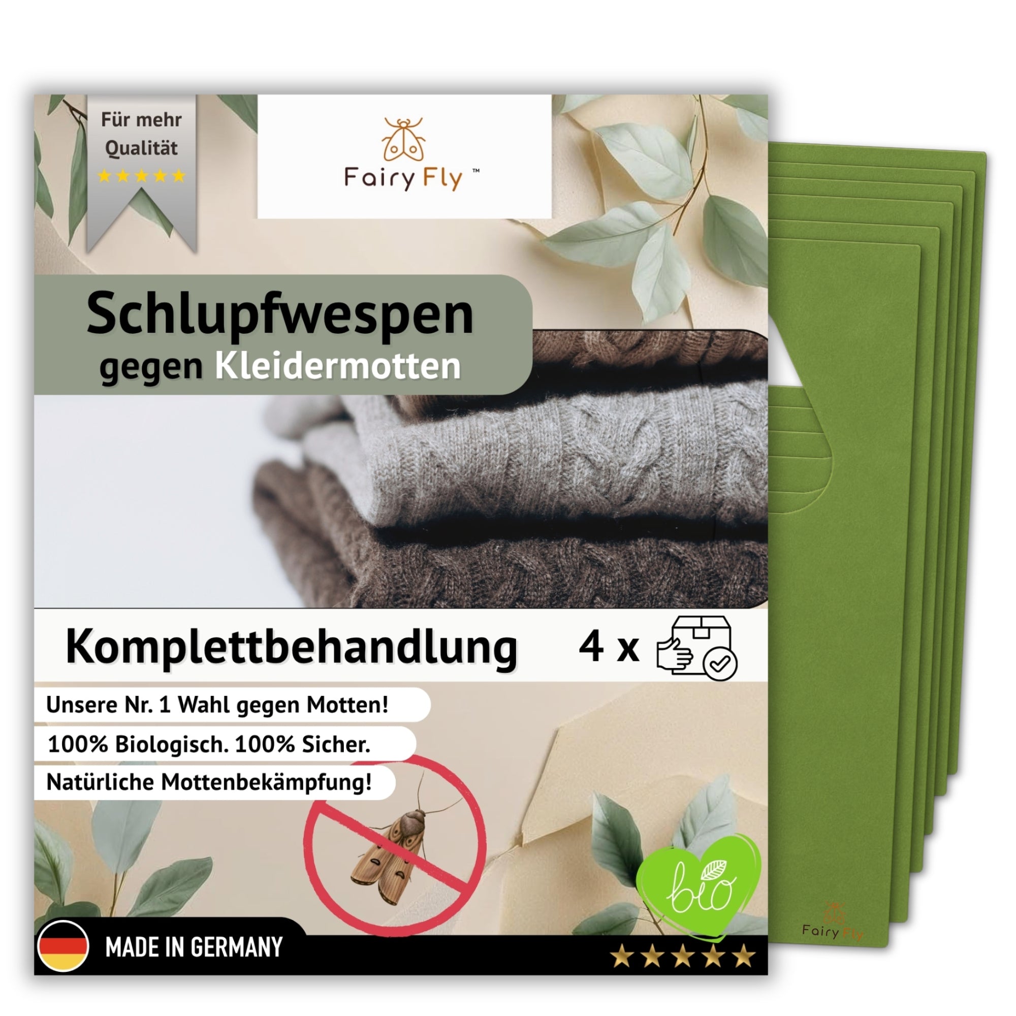 FairyFly parasitic wasps against clothes moths – 100% natural pest control without chemicals | Beneficial insects against moths and larvae in the wardrobe