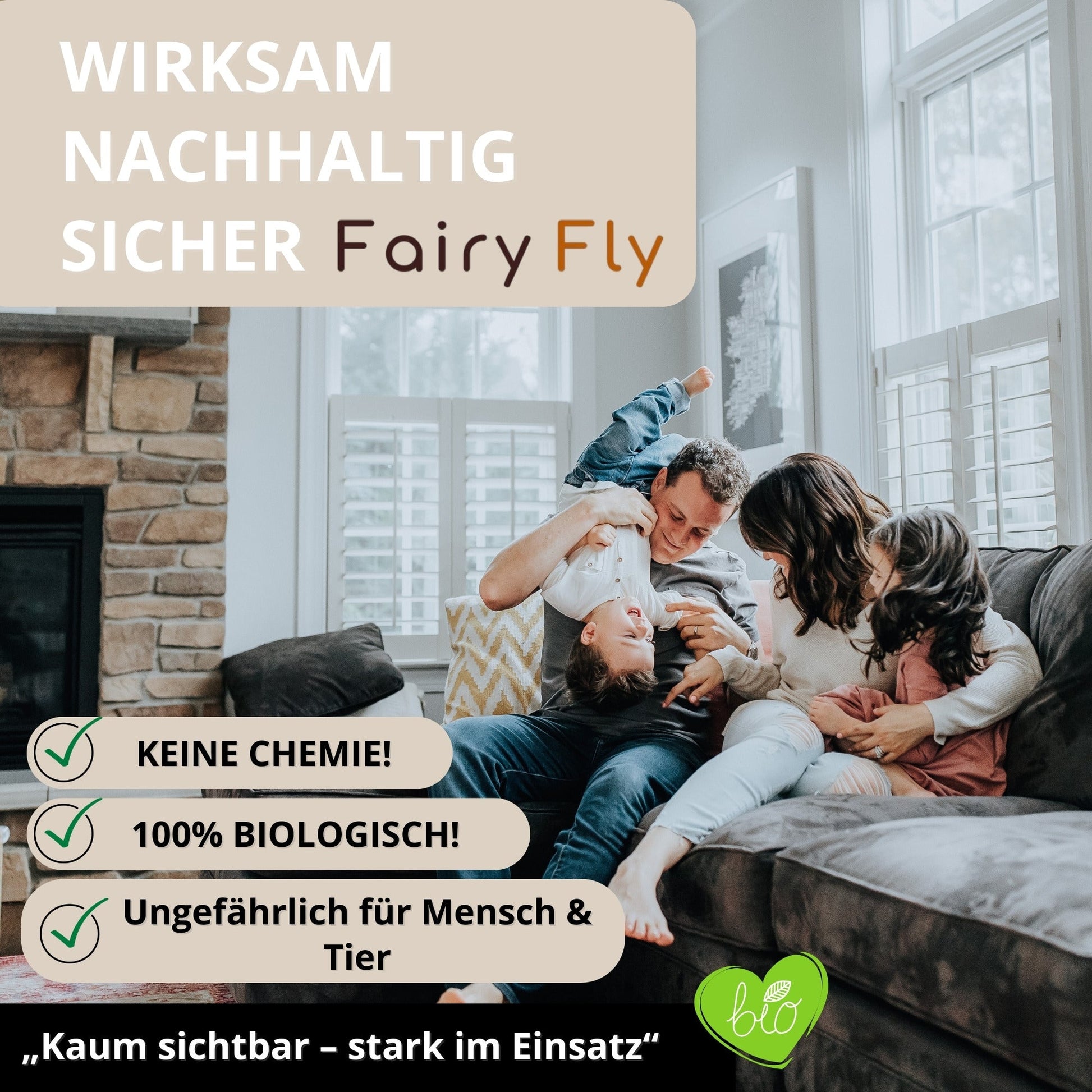 Florfliegen - FairyFly® 1 – 5 Karten gegen Blattläuse, Wollläuse und weitere Schädlinge - FairyFly