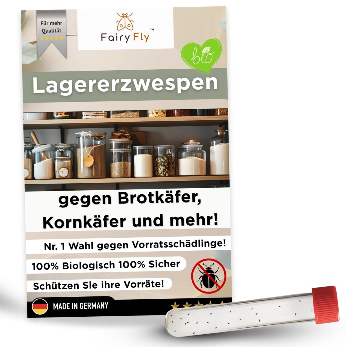 Lagererzwespen gegen Brotkäfer & Kornkäfer - FairyFly