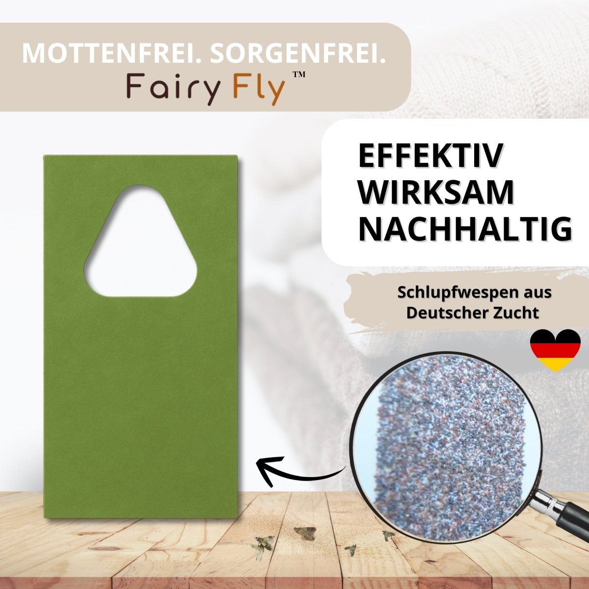 Schlupfwespen gegen Kleidermotten - FairyFly