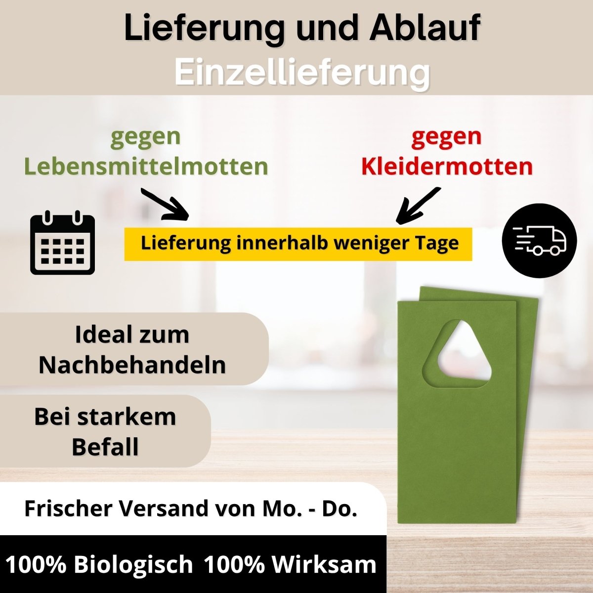 Schlupfwespen gegen Kleidermotten - FairyFly