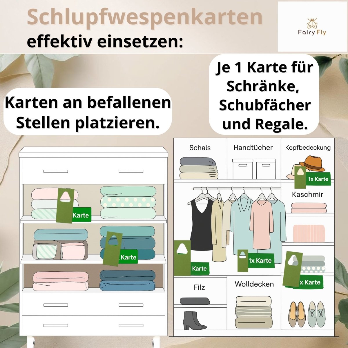 Schlupfwespen gegen Kleidermotten - FairyFly